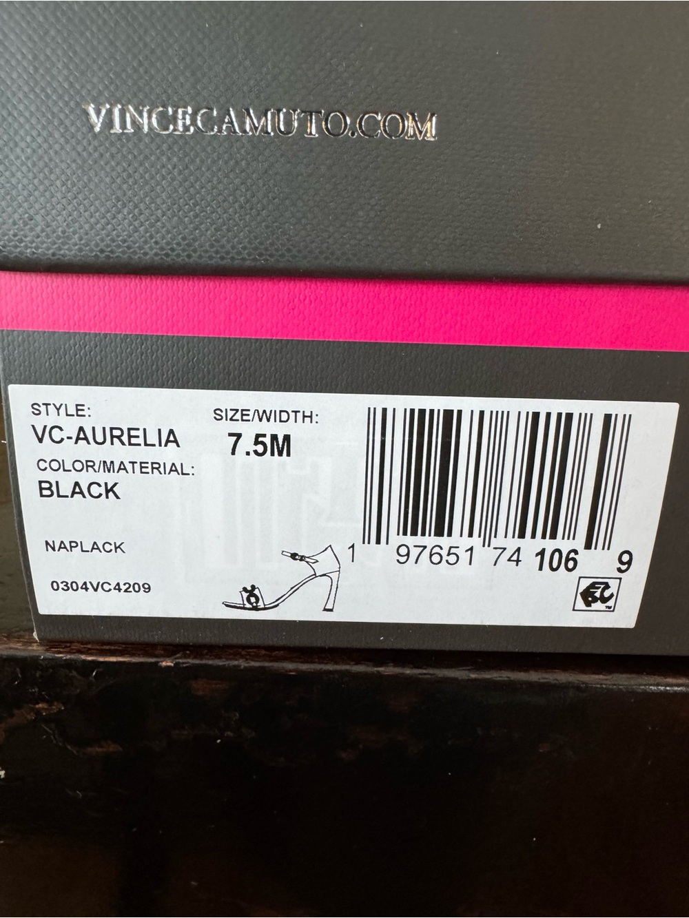 Vince Camuto Aurelia Ankle Strap Sandal in Black Patent Leather NIB - Picture 10 of 10
